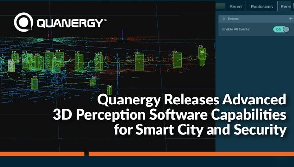Quanergy发布用于智能城市和安全应用的先进3D感知软件