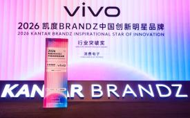 vivo再度上榜凯度BrandZ中国100强，位列第33位并荣获凯度BrandZ创新明星品牌-行业突破奖
